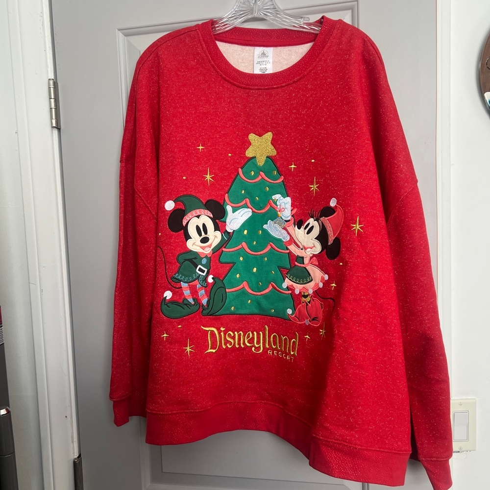Disneyland Mickey & Minnie Holiday Sweatshirt